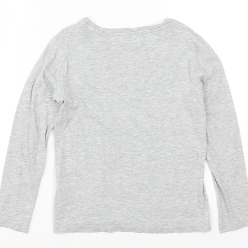 H&M Girls Grey   Basic T-Shirt Size 7-8 Years