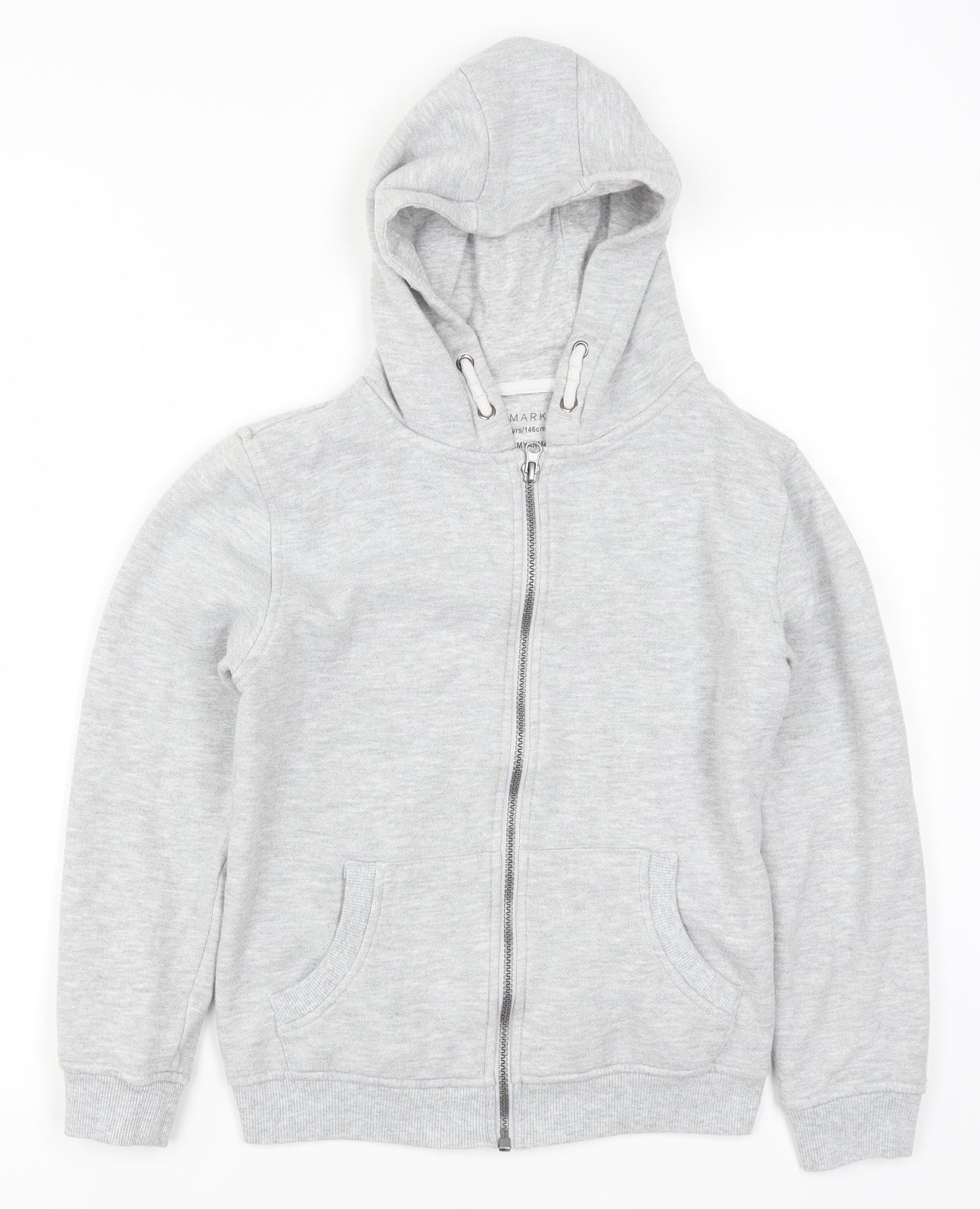 Primark Girls Grey   Full Zip Hoodie Size 10-11 Years