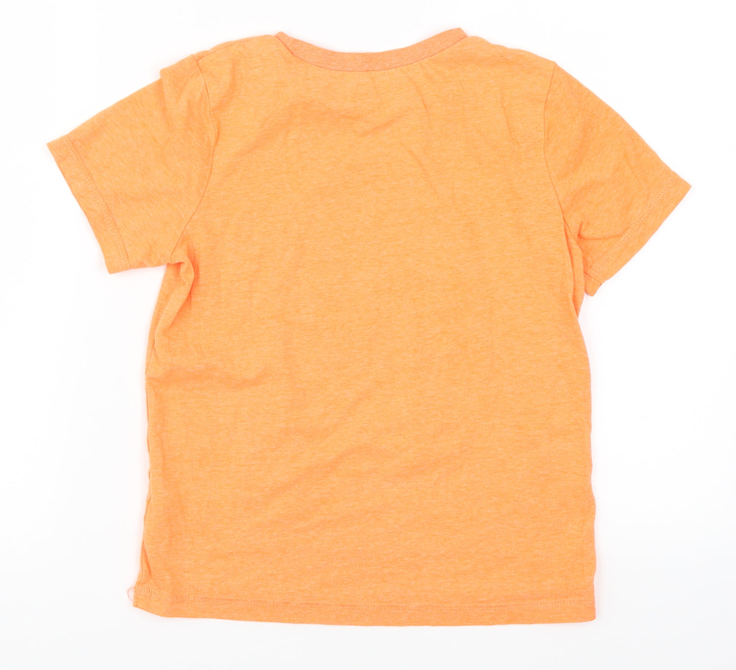 George Boys Orange   Basic T-Shirt Size 7-8 Years  - T-Rex Game Over