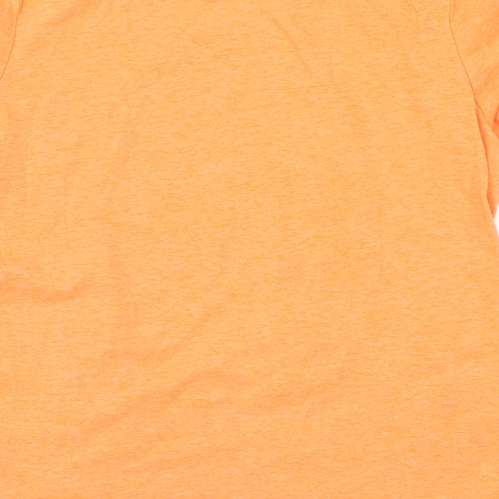 George Boys Orange   Basic T-Shirt Size 7-8 Years  - T-Rex Game Over
