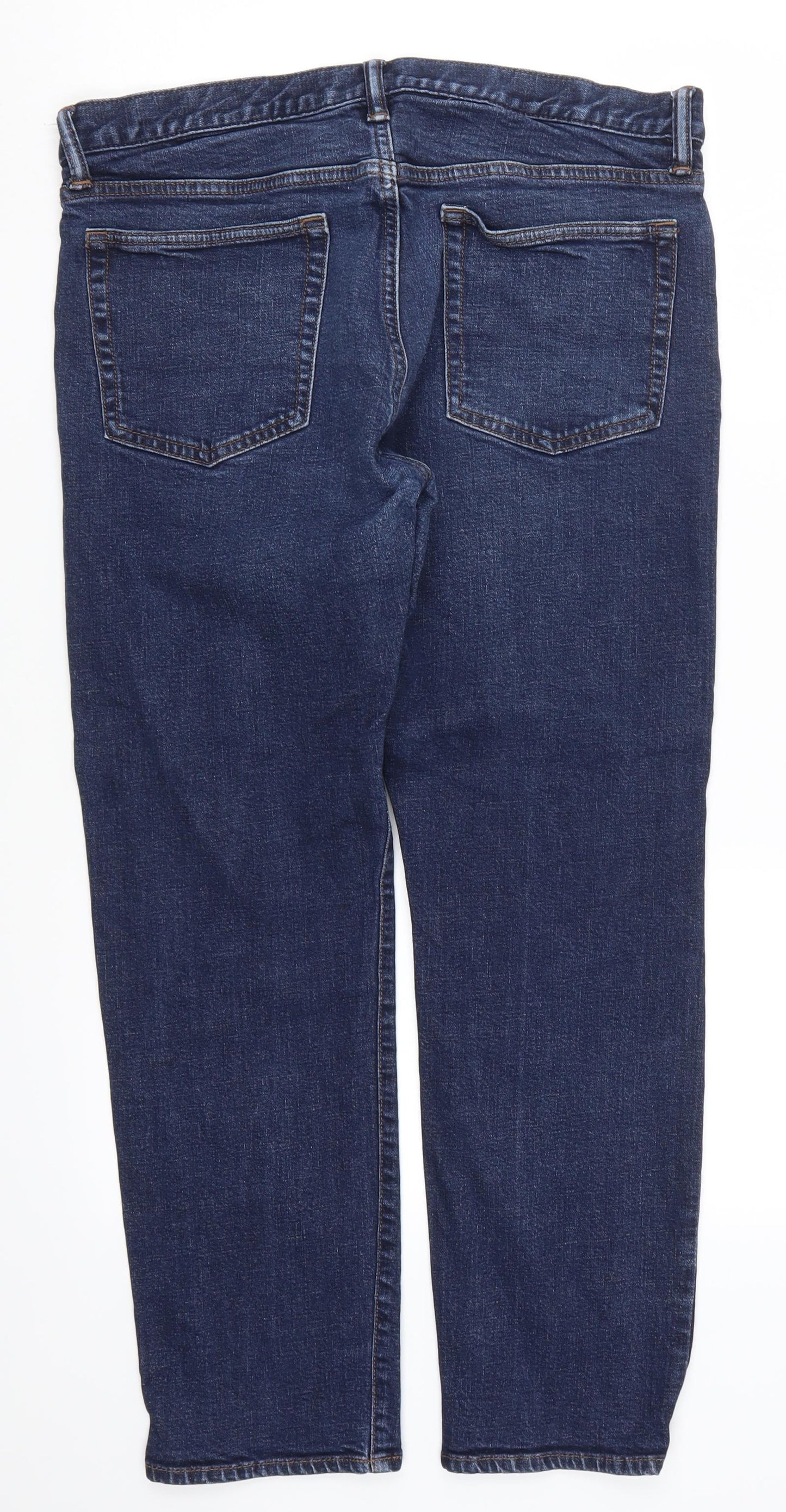 Gap Mens Blue  Denim Straight Jeans Size 34 L30 in