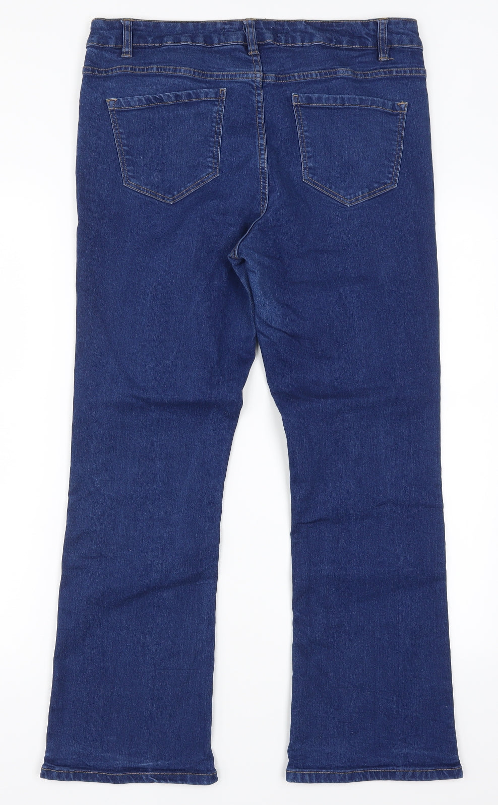 George Womens Blue  Denim Bootcut Jeans Size 14 L26 in