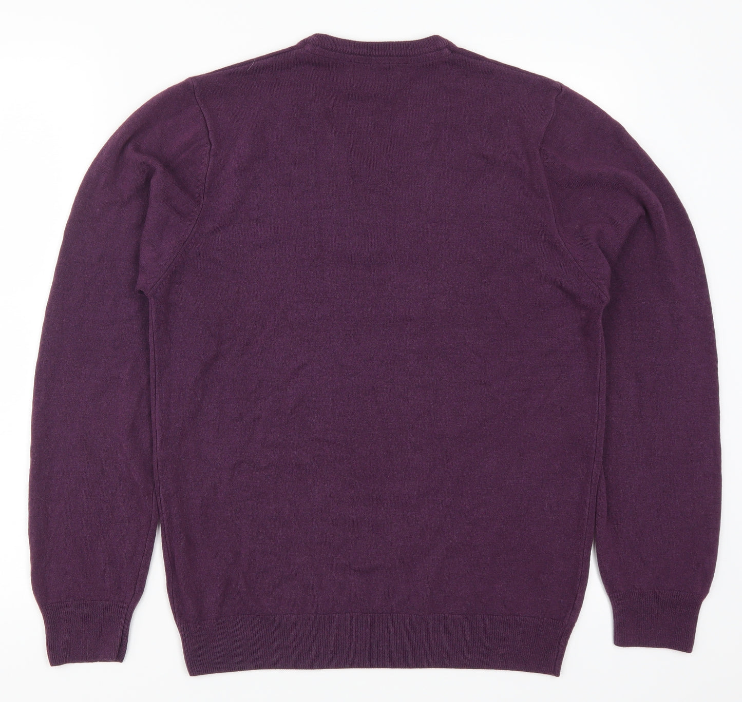 Marks and Spencer Mens Purple  Knit Pullover Jumper Size M