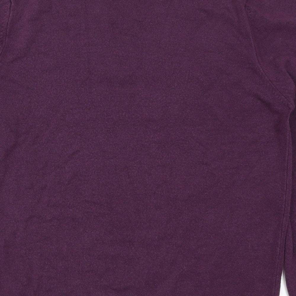 Marks and Spencer Mens Purple  Knit Pullover Jumper Size M