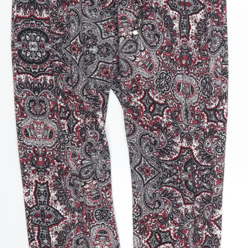 Amosphere Womens Red Paisley  Trousers  Size 8 L26 in