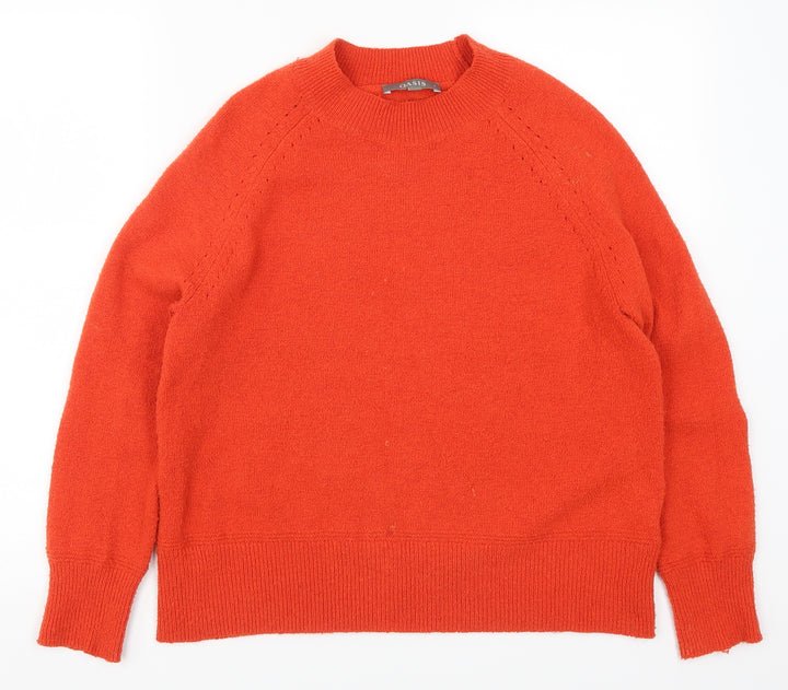 Oasis Womens Red Knit Pullover Jumper Size S