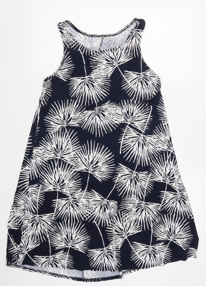 Gap Womens Blue Floral Tank Dress Size M