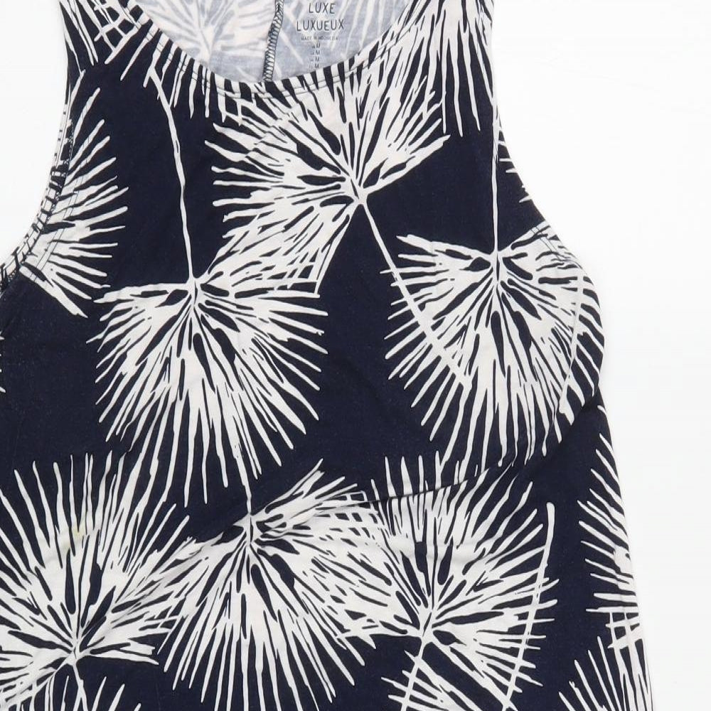 Gap Womens Blue Floral  Tank Dress  Size M