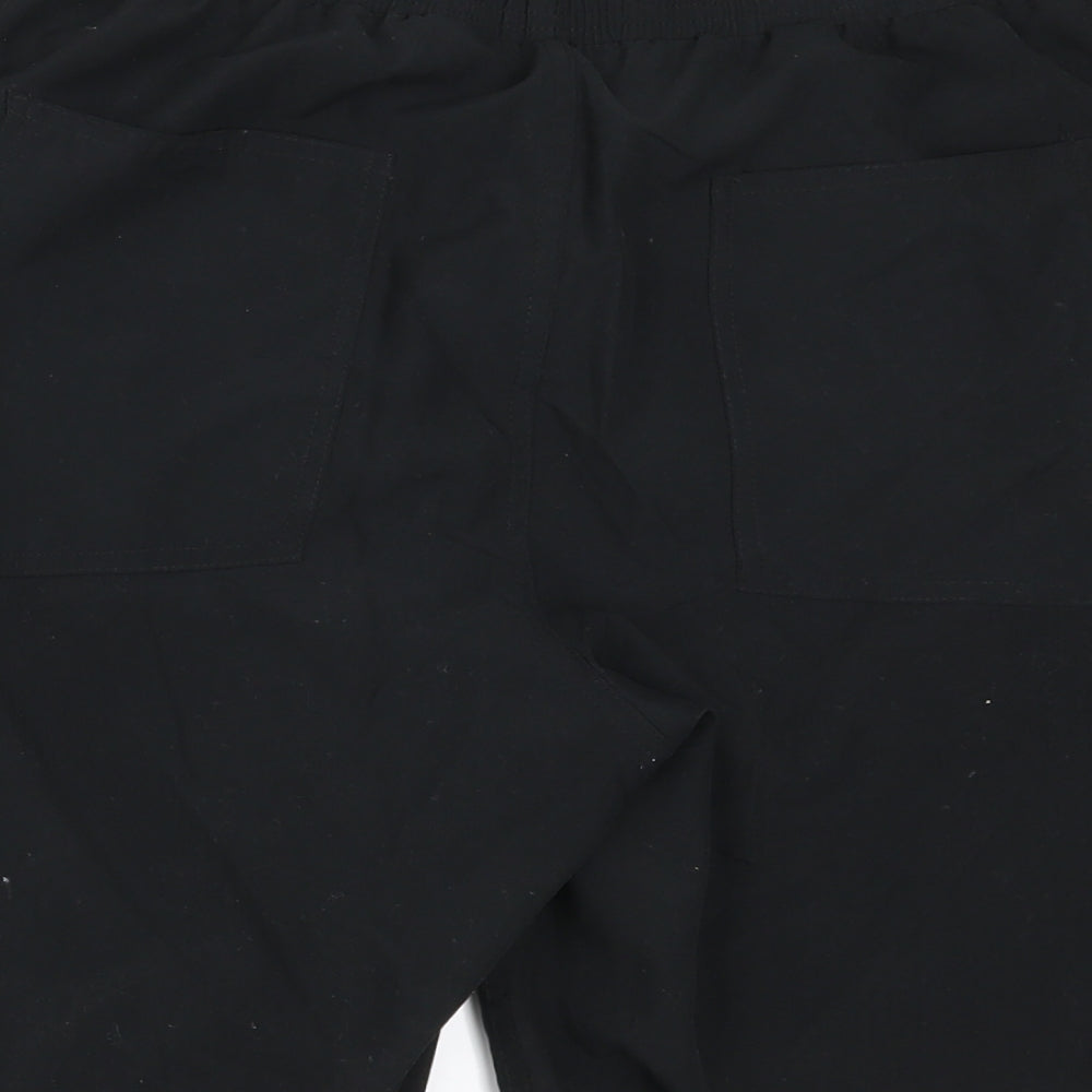 Nike Mens Black Geometric  Athletic Shorts Size L - Just Do It