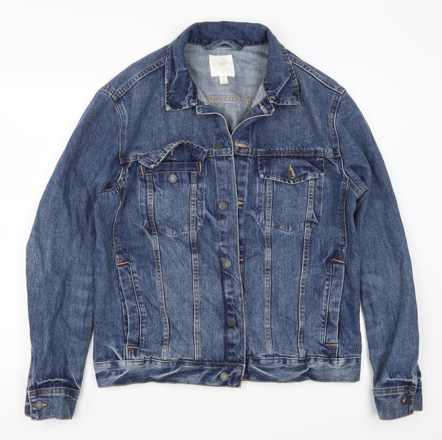 H&M Mens Brown  Denim Jacket  Size M