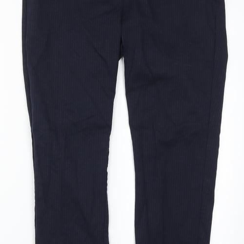 Warehouose Womens Blue Striped  Trousers  Size 12 L27 in