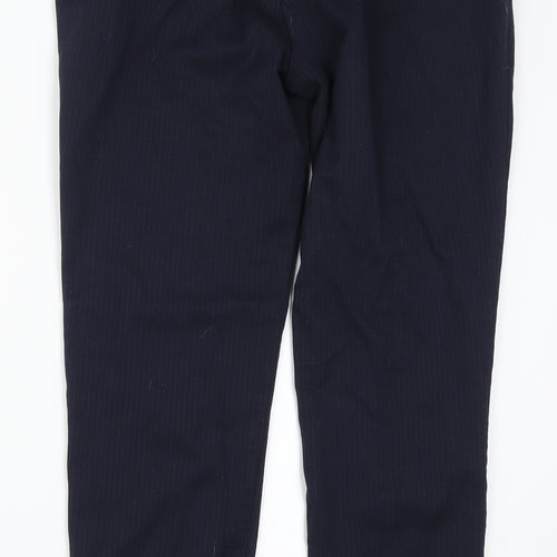 Warehouose Womens Blue Striped  Trousers  Size 12 L27 in