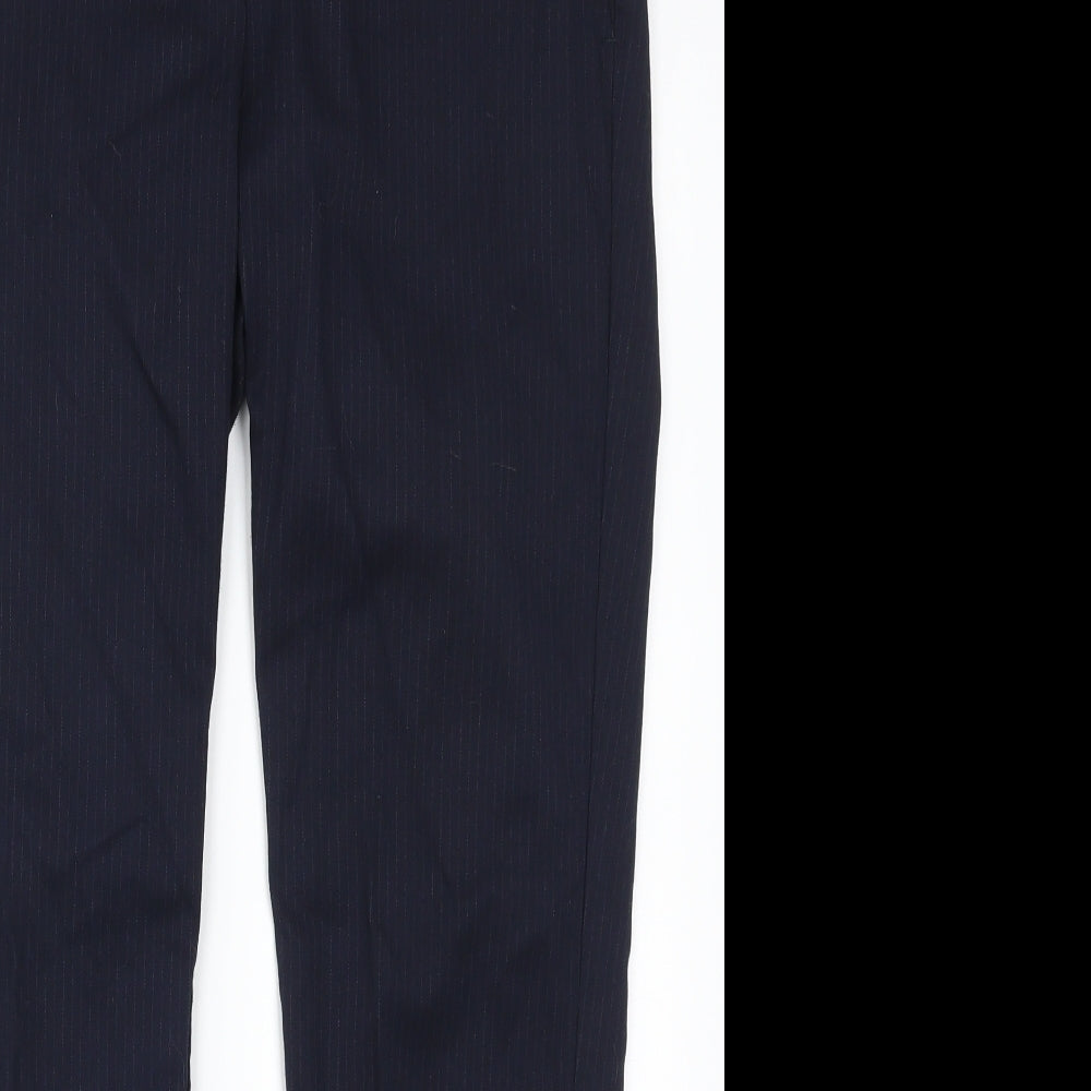 Warehouose Womens Blue Striped  Trousers  Size 12 L27 in
