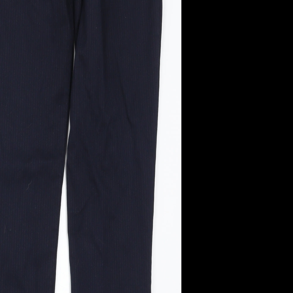 Warehouose Womens Blue Striped  Trousers  Size 12 L27 in