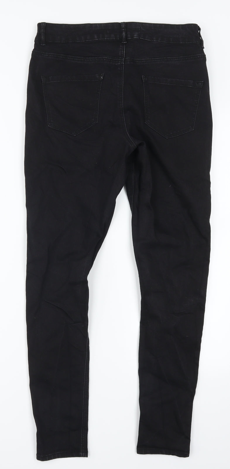 George Womens Black  Denim Skinny Jeans Size 10 L28 in