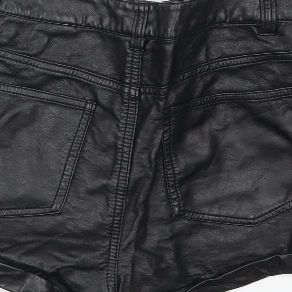 H&M Womens Black   Hot Pants Shorts Size 8