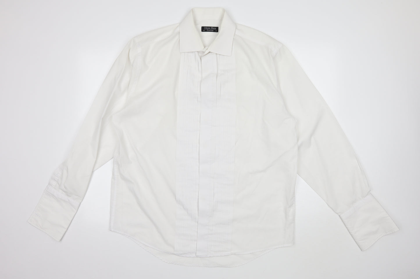 Moss Bros Mens White    Dress Shirt Size 16.5