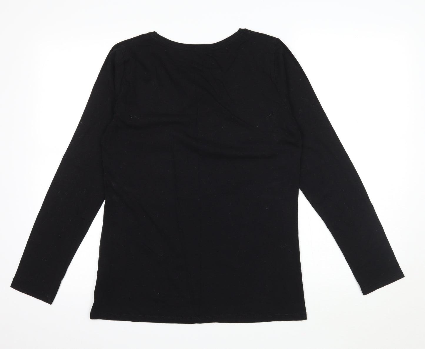 Atmosphere Womens Black  Jersey Basic T-Shirt Size 16