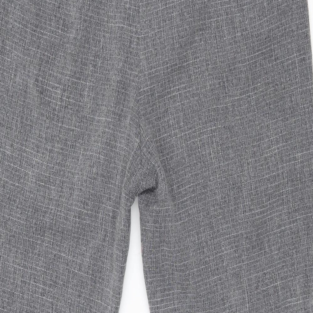 PRETTYLITTLETHING Womens Blue Check  Trousers  Size 14 L25 in
