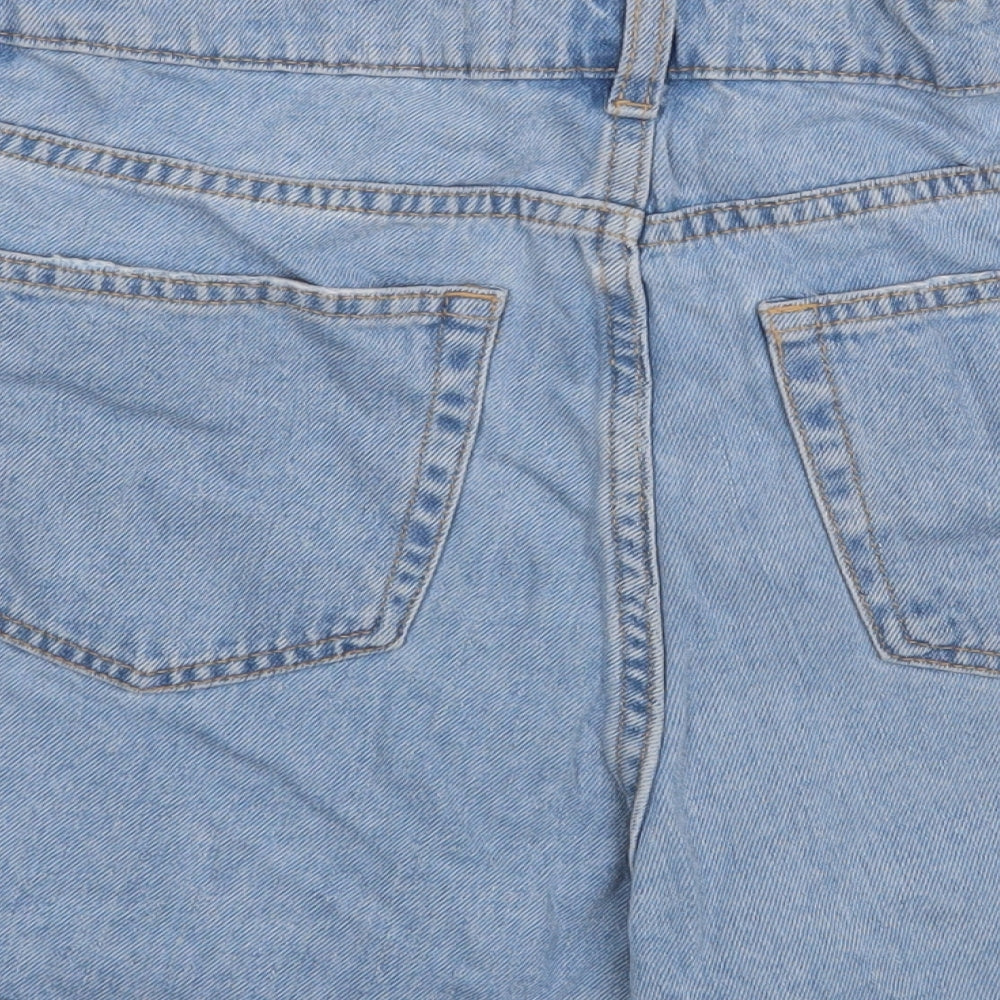 Denim & Co. Womens Blue  Denim Hot Pants Shorts Size 12