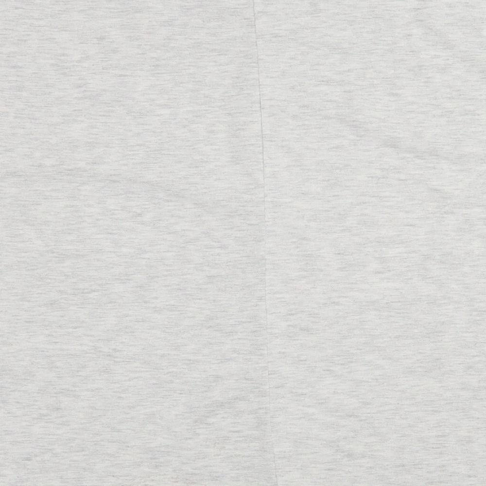 Boohoo Womens Grey  Jersey Basic T-Shirt Size 12