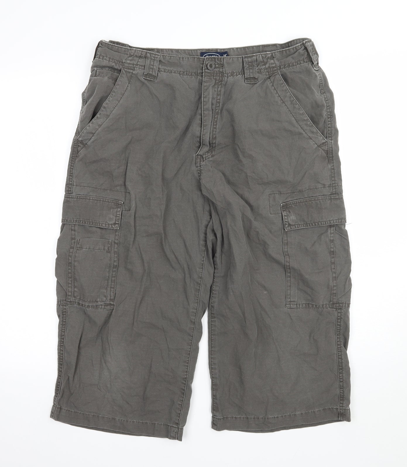 Easy Mens Green   Cropped Trousers Size 34 in L20 in