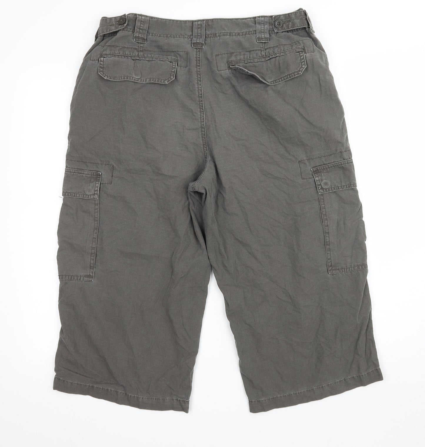 Easy Mens Green   Cropped Trousers Size 34 in L20 in