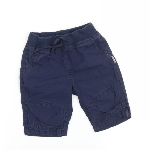 JAKO-O Boys Blue  Ramie Cargo Trousers Size 12-18 Months