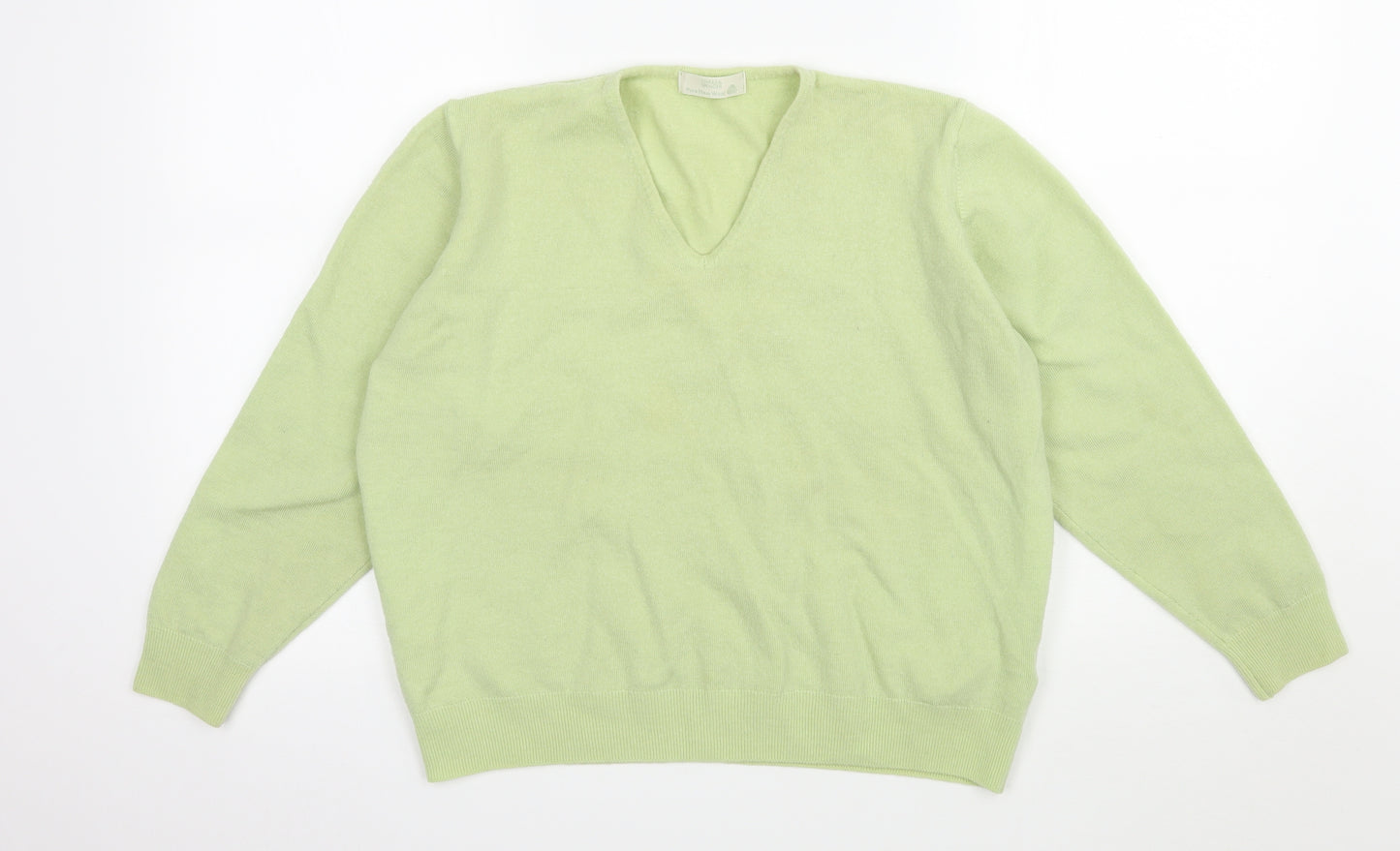 Marks and Spencer Womens Green  Knit Pullover Jumper Size 16
