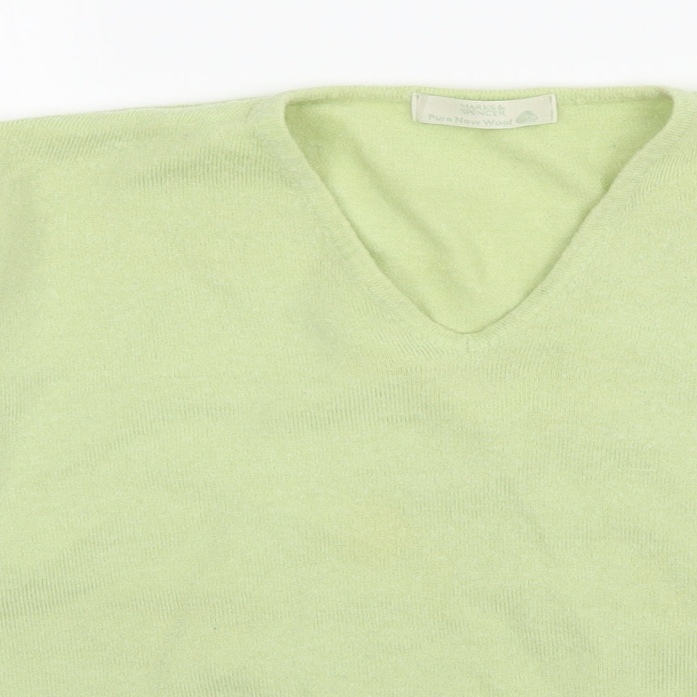 Marks and Spencer Womens Green  Knit Pullover Jumper Size 16