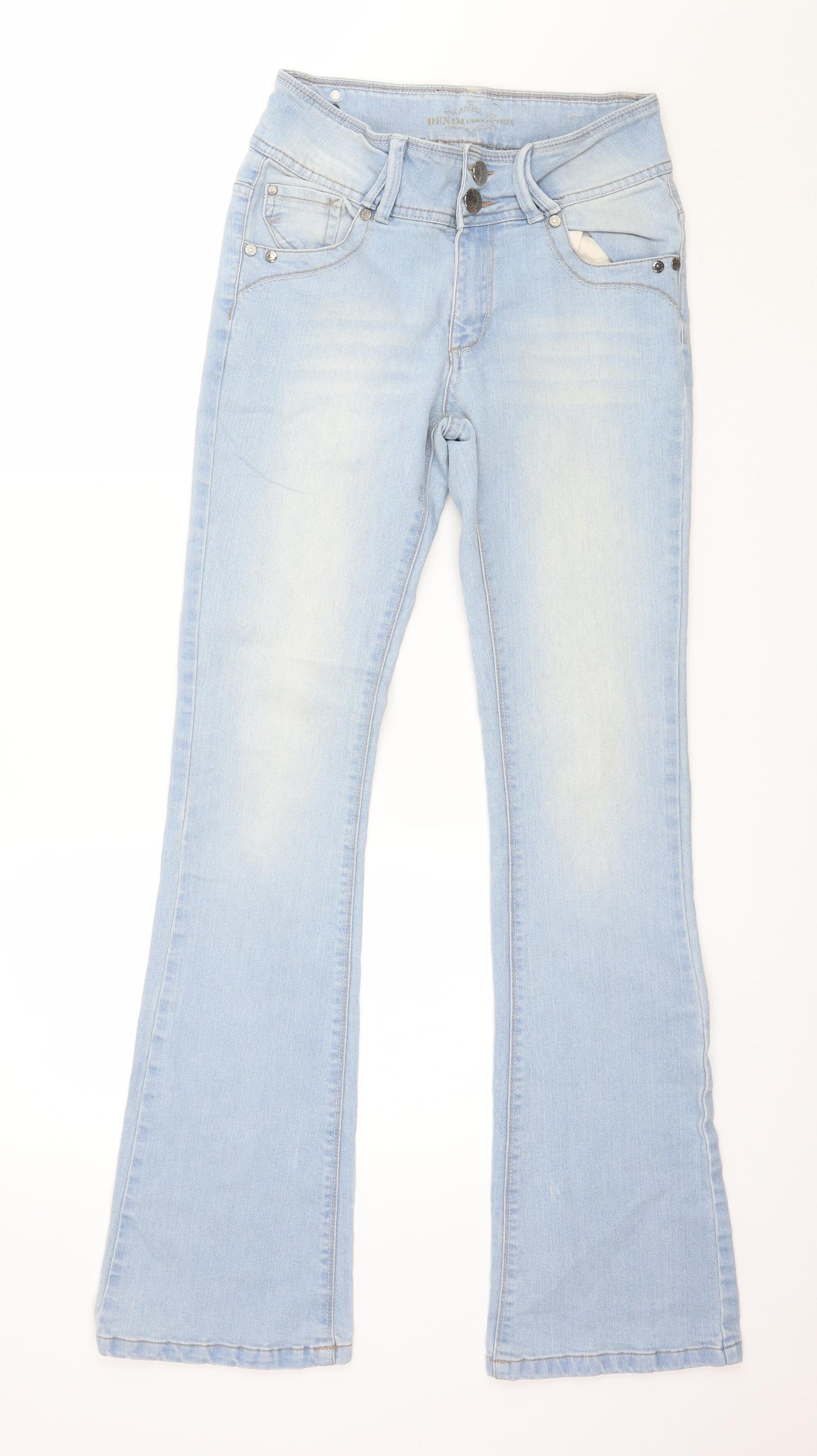 MiM Womens Blue  Denim Bootcut Jeans Size 10 L32 in