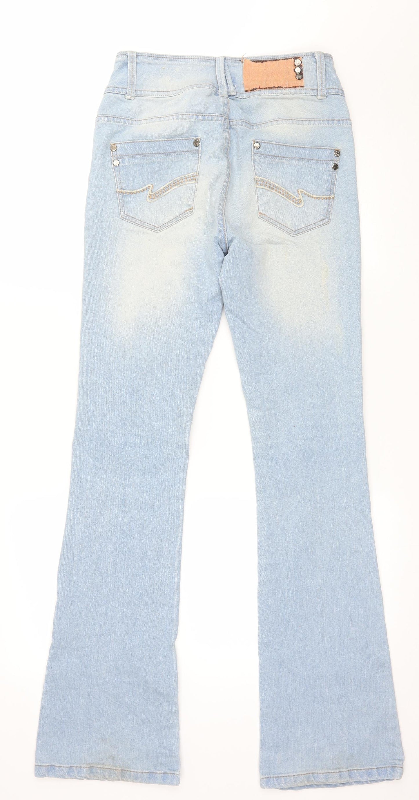MiM Womens Blue  Denim Bootcut Jeans Size 10 L32 in