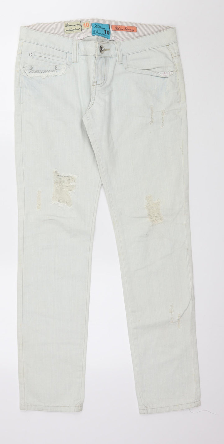 Sakura Womens Blue  Denim Skinny Jeans Size 10 L31 in