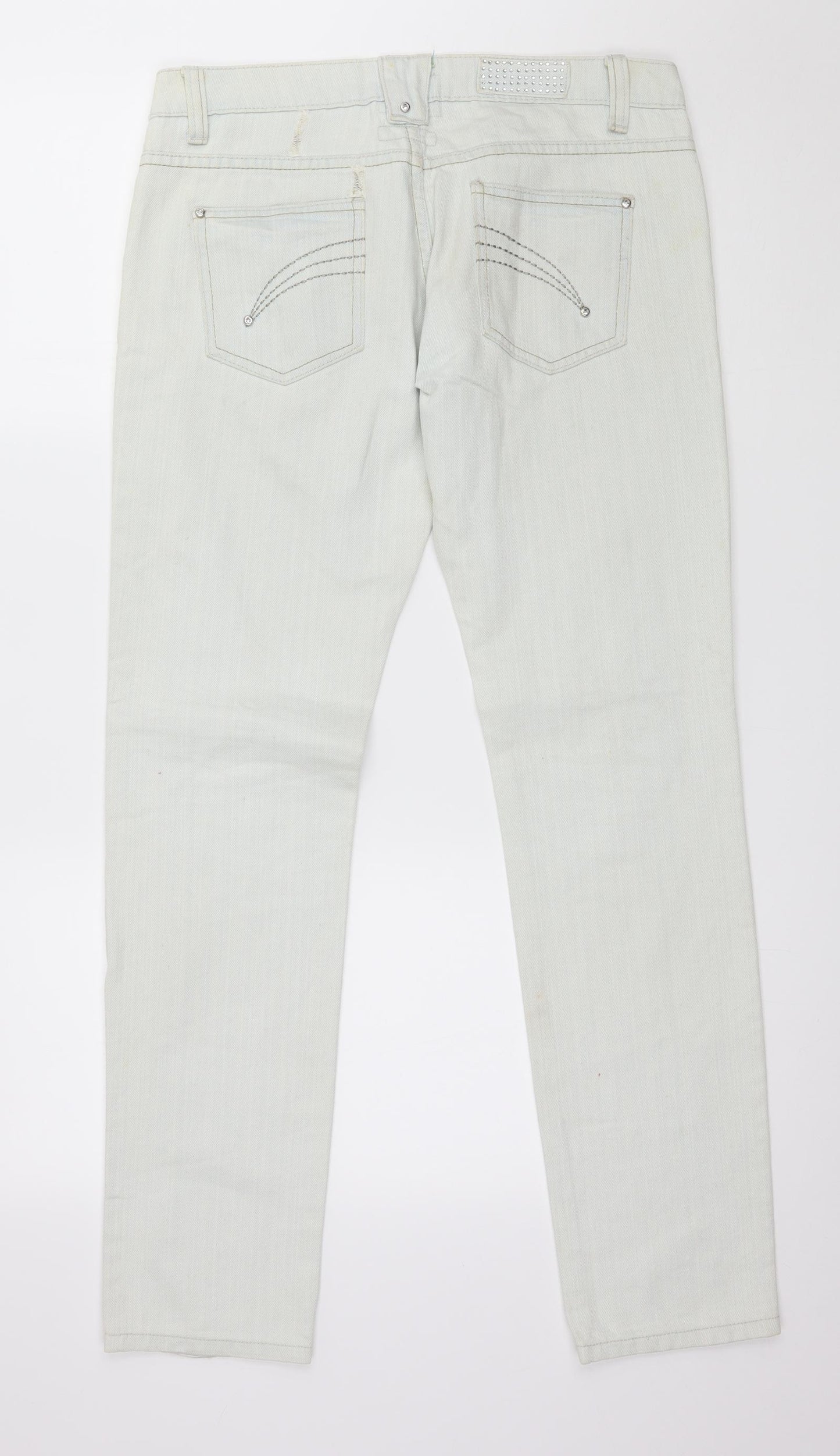 Sakura Womens Blue  Denim Skinny Jeans Size 10 L31 in