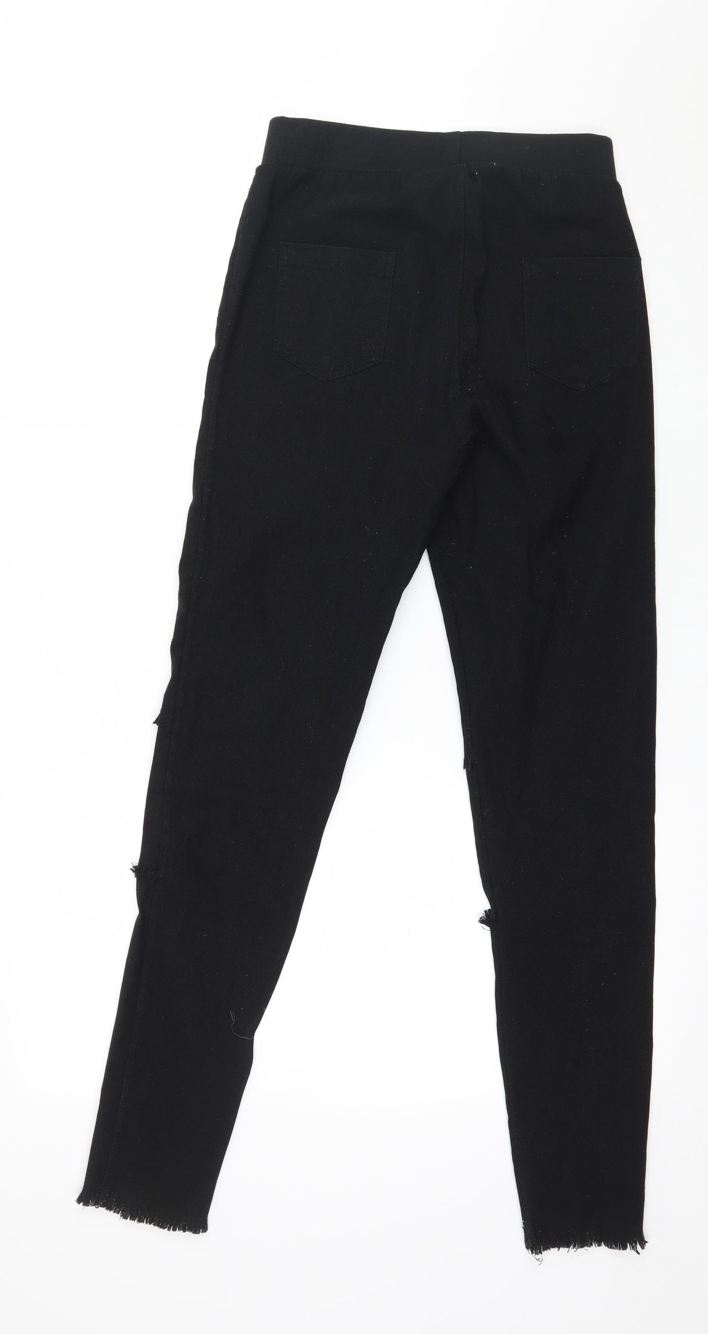 Preworn Womens Black  Denim Skinny Jeans Size S L26 in