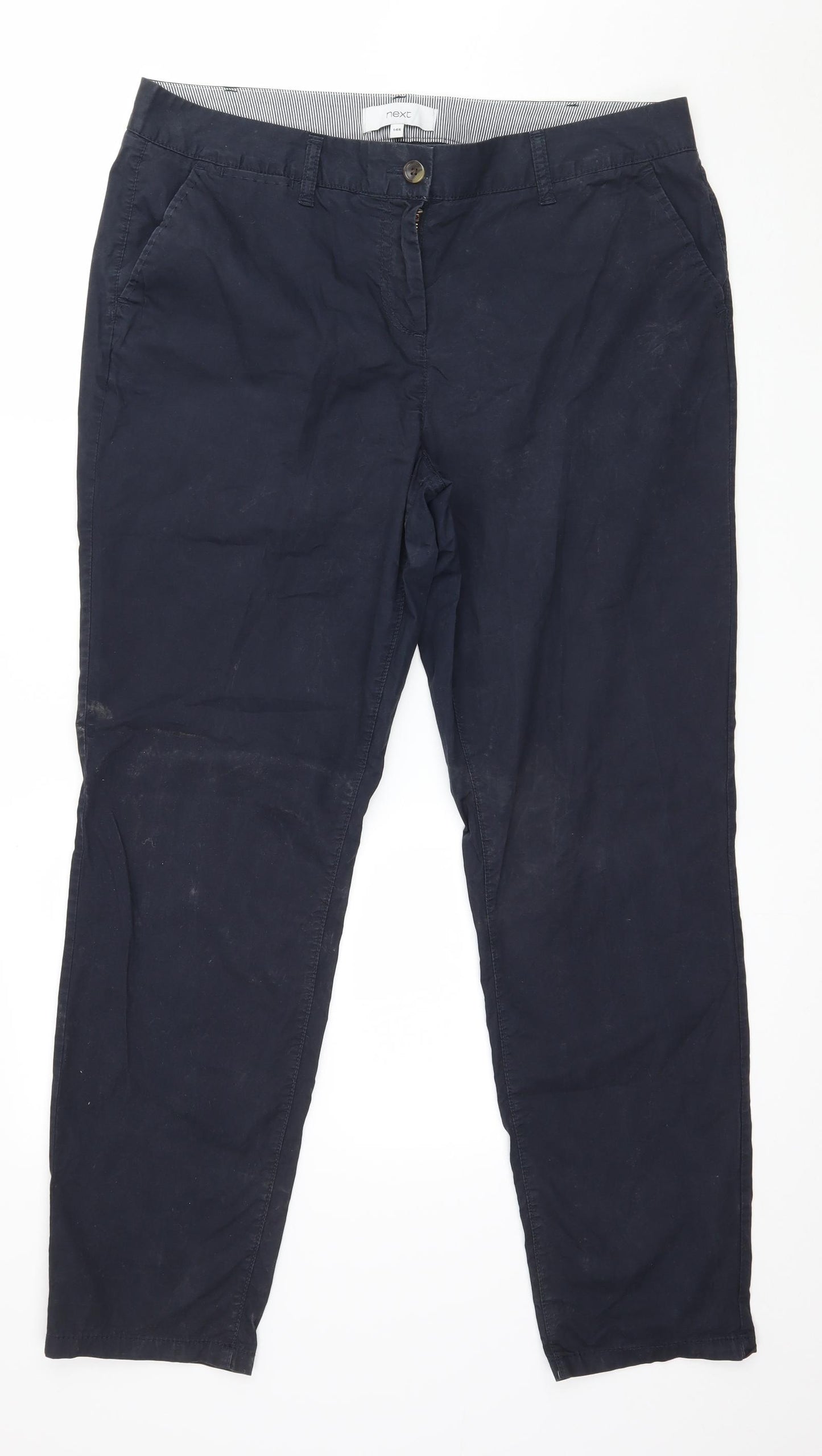NEXT Womens Blue   Trousers  Size 14 L29 in