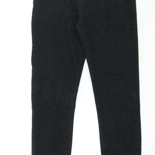 Preworn Womens Black  Denim Skinny Jeans Size 26 in L27 in