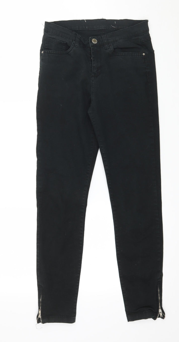 Preworn Womens Black Denim Skinny Jeans Size 26 in L27 in