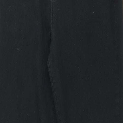 Preworn Womens Black  Denim Skinny Jeans Size 26 in L27 in