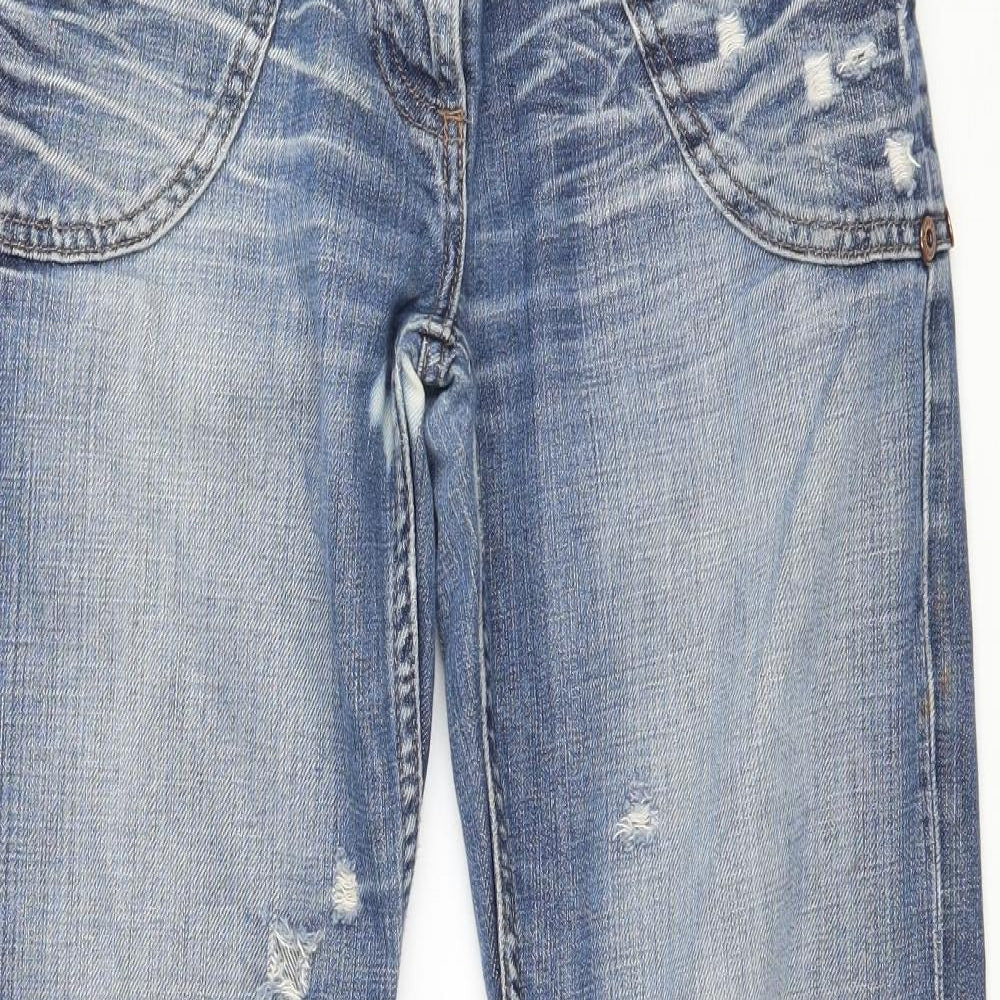 River Island Womens Blue  Denim Straight Jeans Size 10 L28 in
