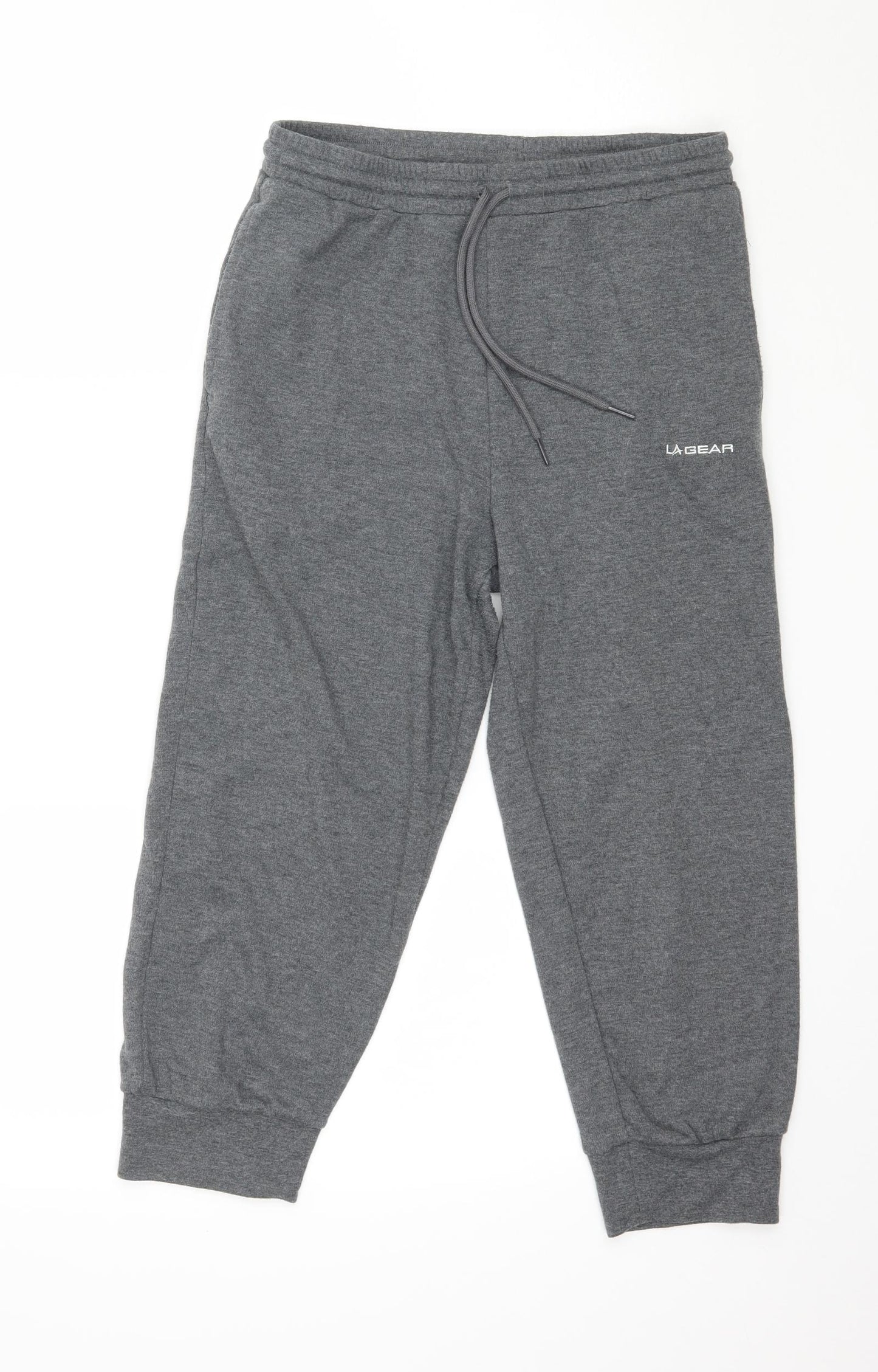 LA Gear Womens Grey  Jersey Jogger Trousers Size 10 L20 in