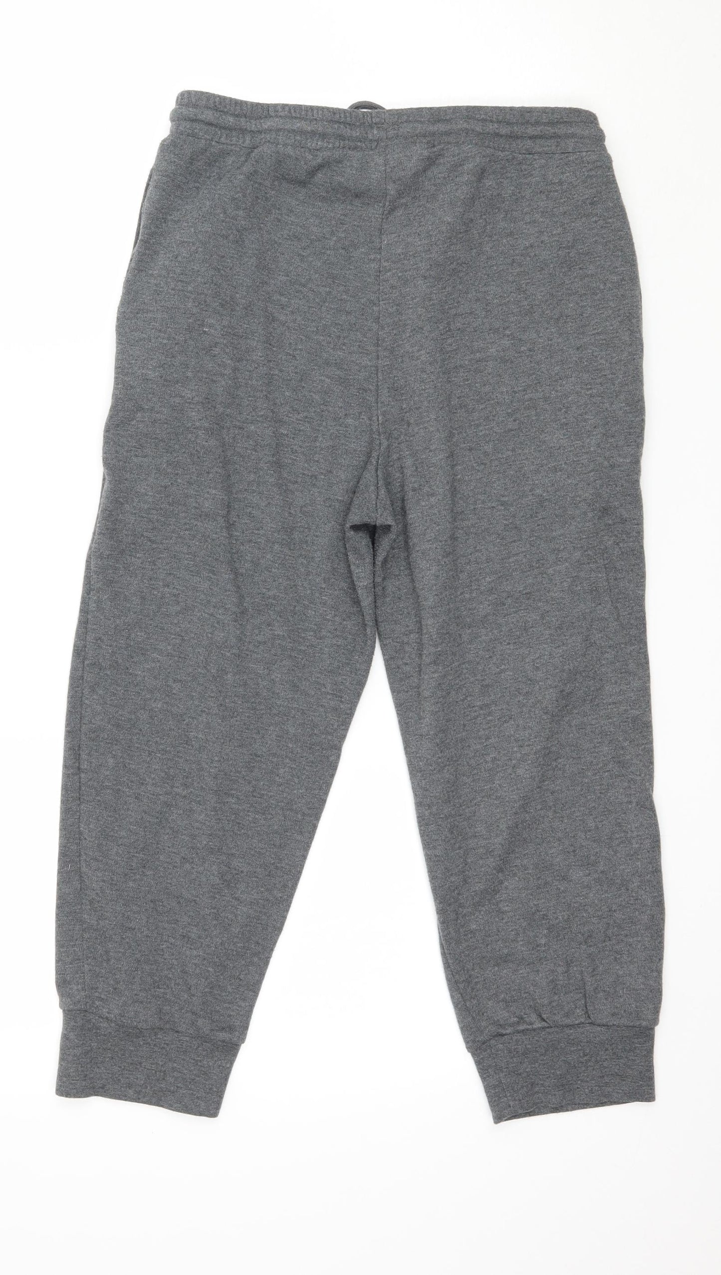 LA Gear Womens Grey  Jersey Jogger Trousers Size 10 L20 in