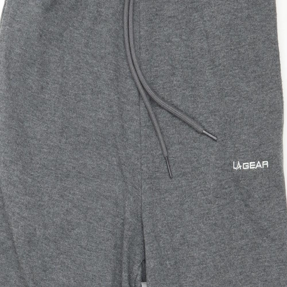 LA Gear Womens Grey  Jersey Jogger Trousers Size 10 L20 in