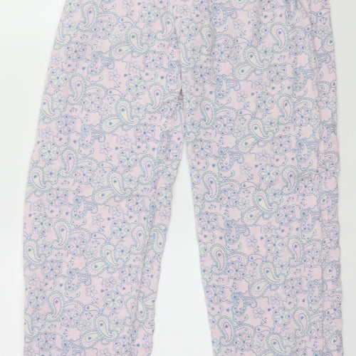 Dorothy Perkins Womens Pink Geometric Jersey Capri Pyjama Pants Size S