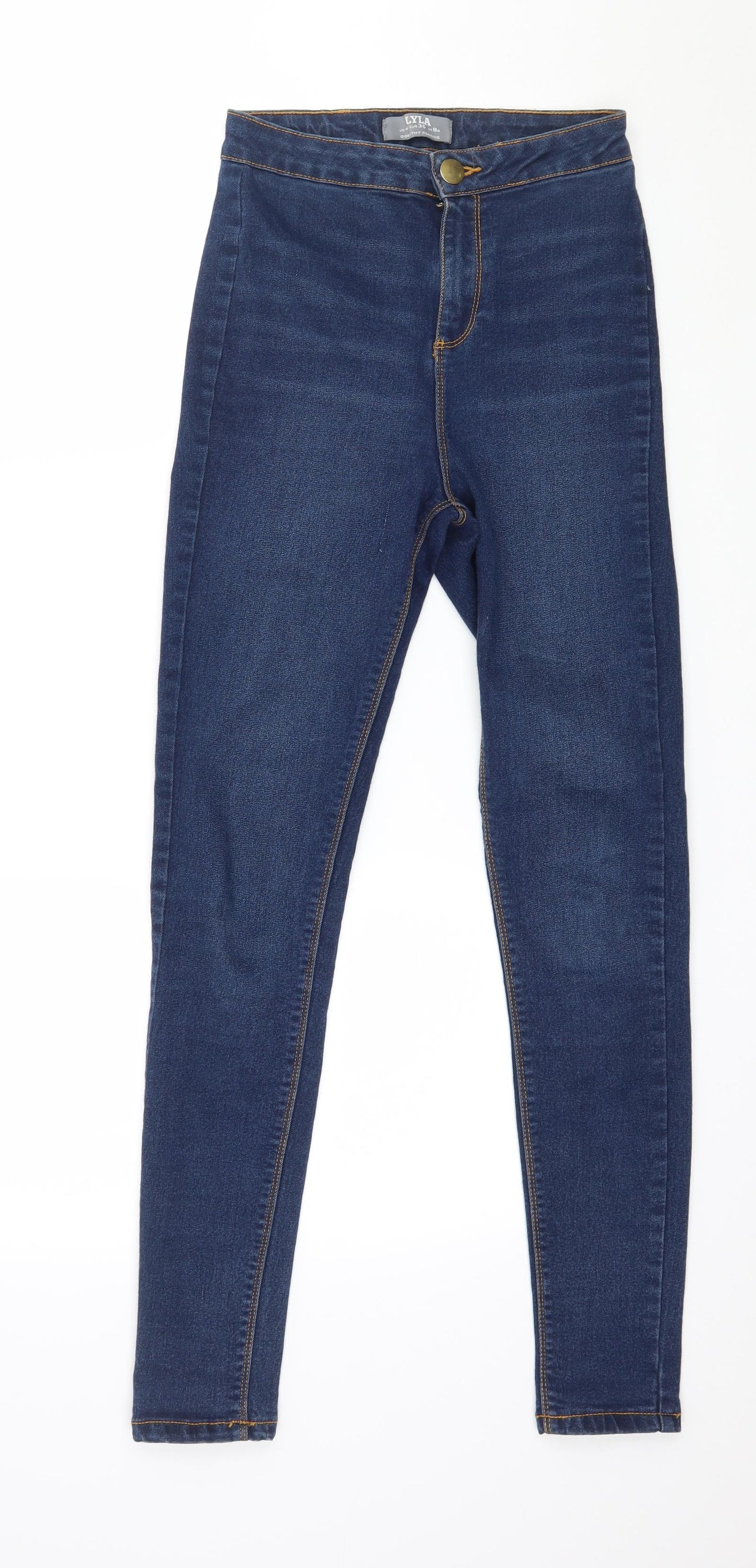 Dorothy Perkins Womens Blue  Denim Skinny Jeans Size 8 L28 in
