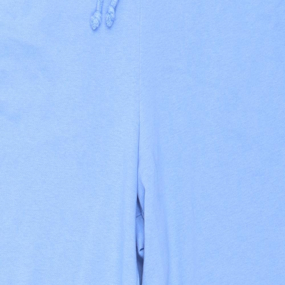 Marks and Spencer Womens Blue  Jersey Jogger Trousers Size 16 L26 in