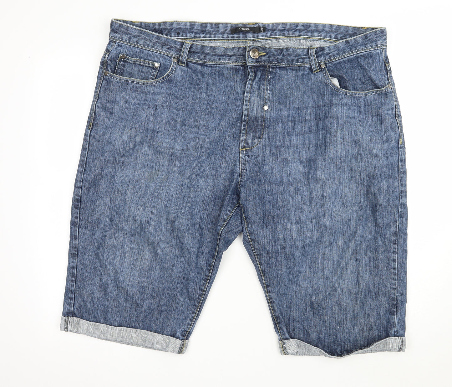 George Mens Blue  Denim Bermuda Shorts Size 42 in