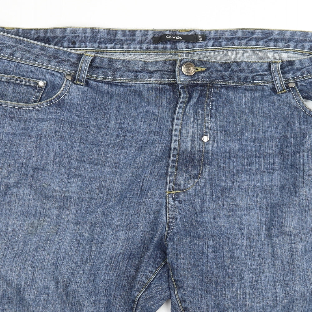 George Mens Blue  Denim Bermuda Shorts Size 42 in