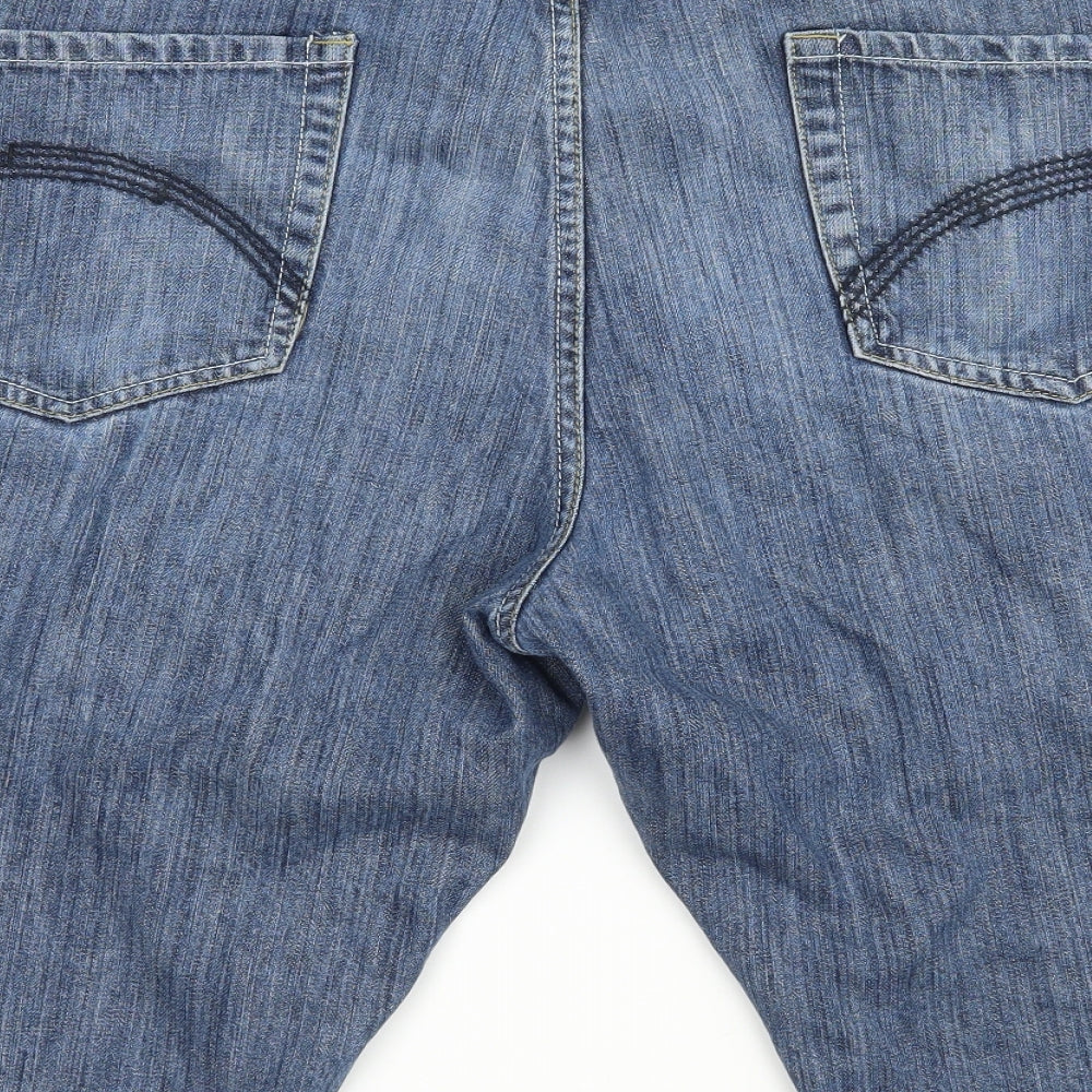 George Mens Blue  Denim Bermuda Shorts Size 42 in