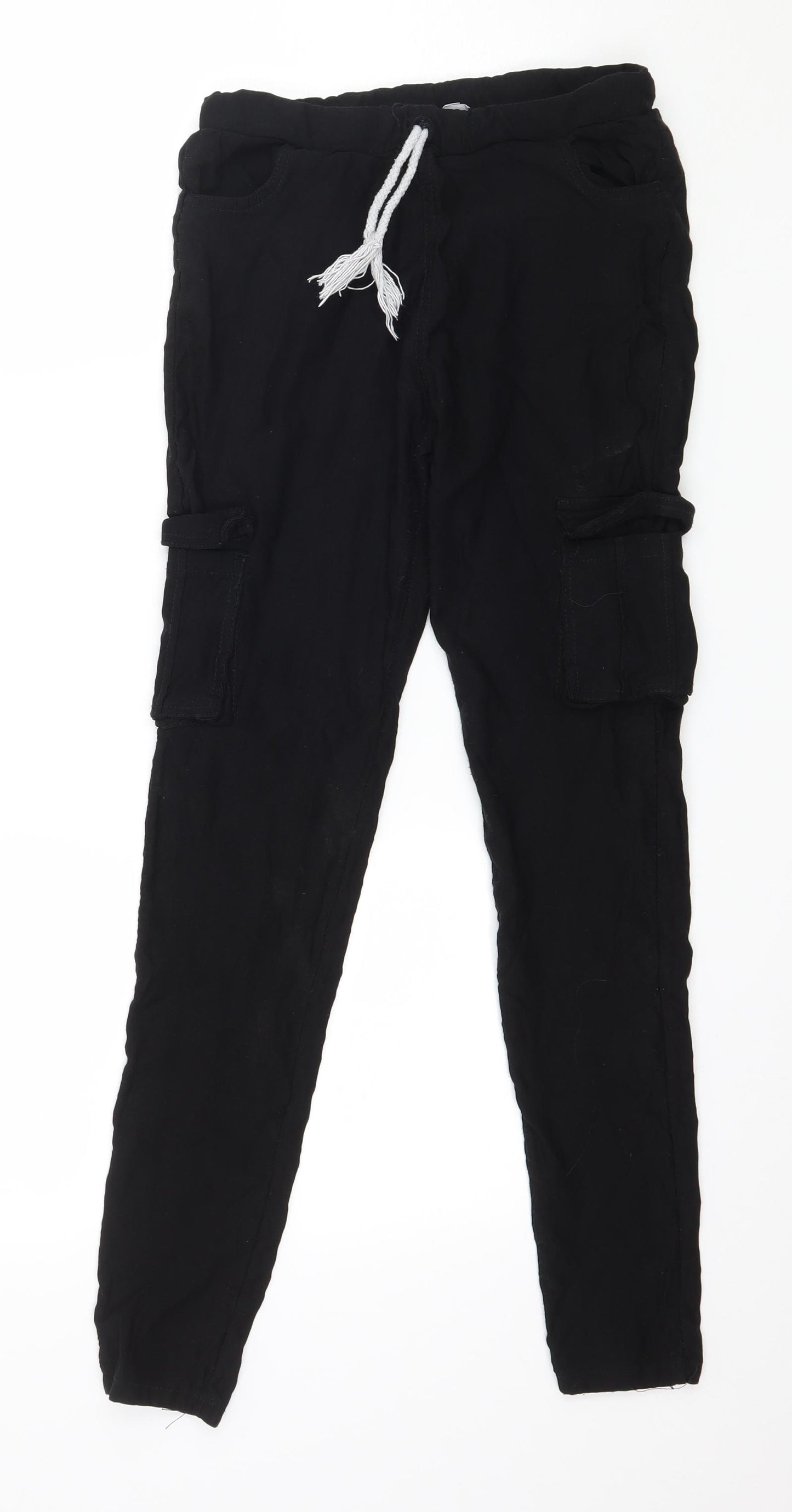 Preworn Womens Black   Jogger Trousers Size L L27 in